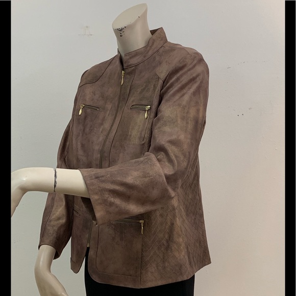 CHICO’S BROWN JACKET - Picture 4 of 6